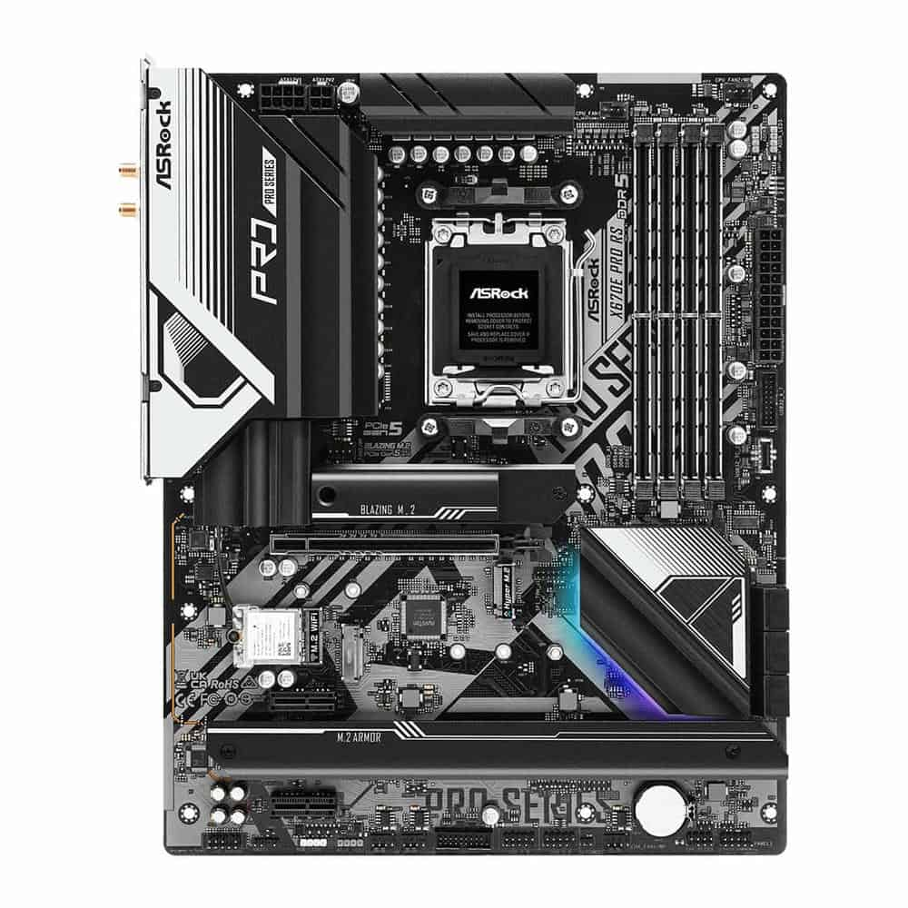 (image for) ASRock AMD Ryzen X670E Pro RS AM5 PCIe 5.0 ATX Motherboard